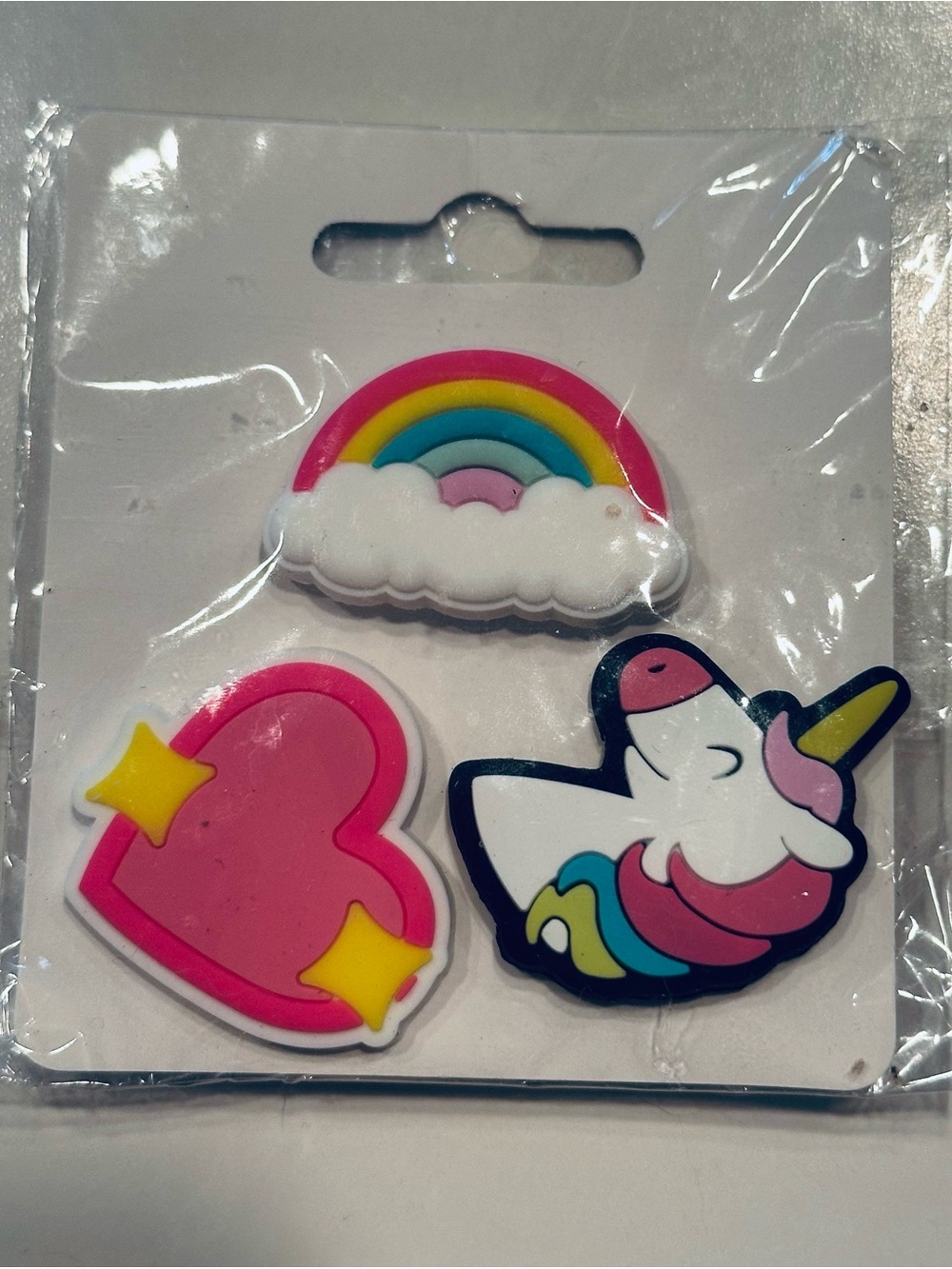 Shoe Charms - Rainbow, Heart & Unicorn Shoe Charms